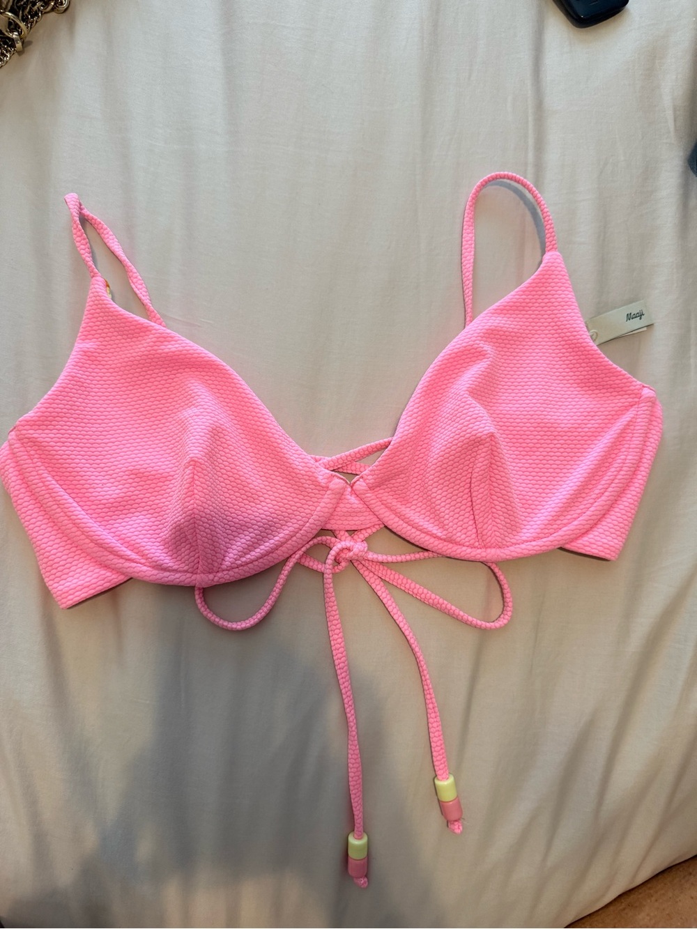 Maaji bikini top pink large